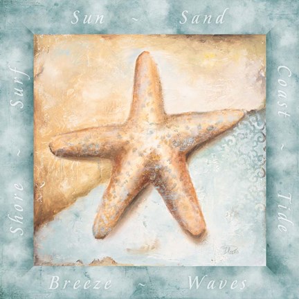 Framed Sun, Sand and Surf II Print