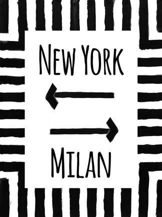 Framed NY or Milan Print