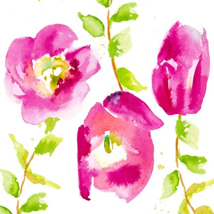 Framed Delicate Rose II Print