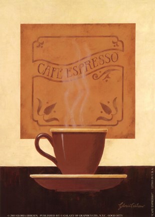 Framed Cafe Espresso Print