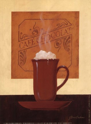 Framed Cafe Chocolat Print