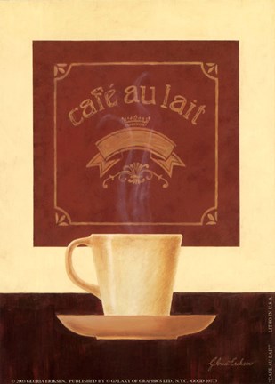 Framed Cafe Au Lait Print