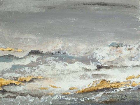 Framed Golden Rocks Print