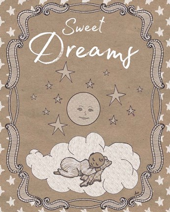 Framed Sweet Lullaby II Print