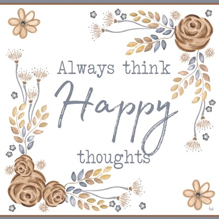 Framed Brown Leaves Inspiration II Print