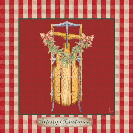 Framed Hometown Christmas IV Print