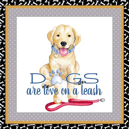 Framed Dogs Life I Print