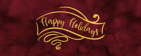 Framed All that Glitters panel II-Happy Holidays Print