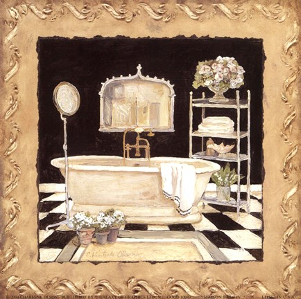 Framed Maison Bath IV Print