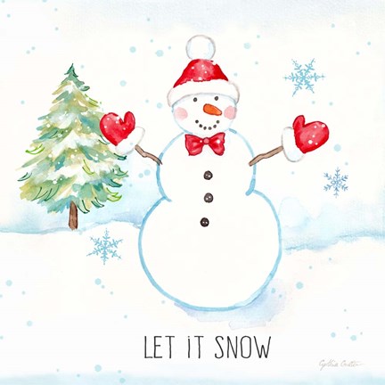 Framed Vintage Holiday Cheer IV Print