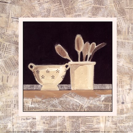 Framed Morning News III Print