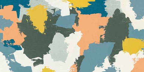 Framed Happy III Green Print