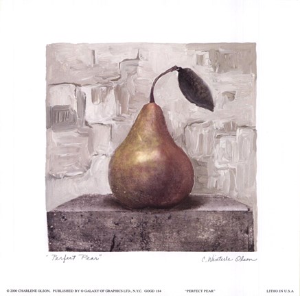 Framed Perfect Pear Print