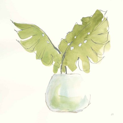 Framed Plant Big Leaf II Print