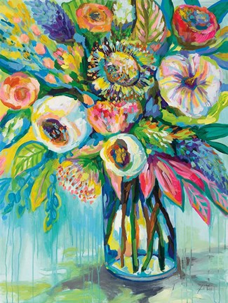 Framed Color Burst Print