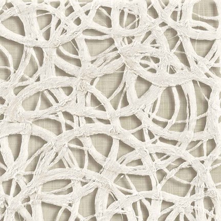 Framed Endless Circles Front Linen Print