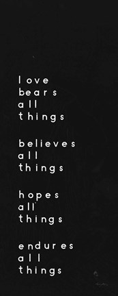 Framed Words of Encouragement I Black Print