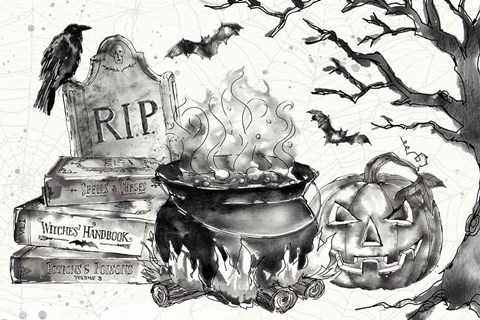 Framed Phantoms of the Night I Print