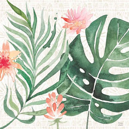 Framed Paradise Petals III Print