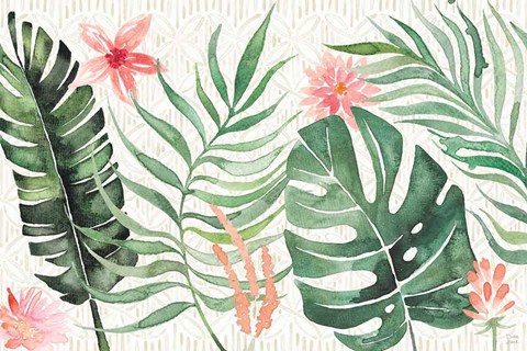 Framed Paradise Petals I Print