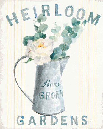 Framed Floursack Home V Print