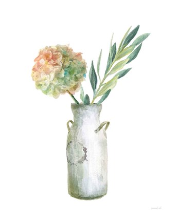 Framed Floursack Home III on White Print