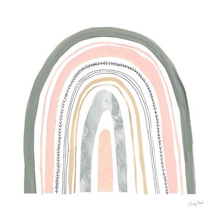 Framed Boho Rainbow II Print