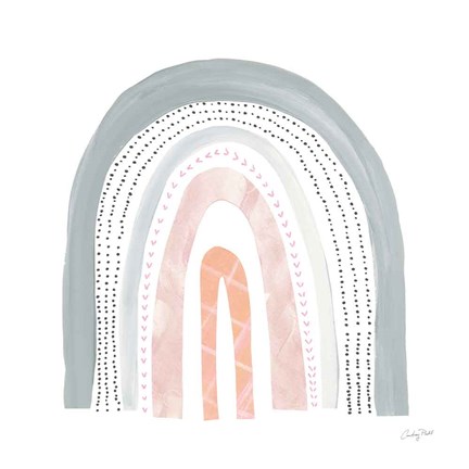 Framed Boho Rainbow I Print