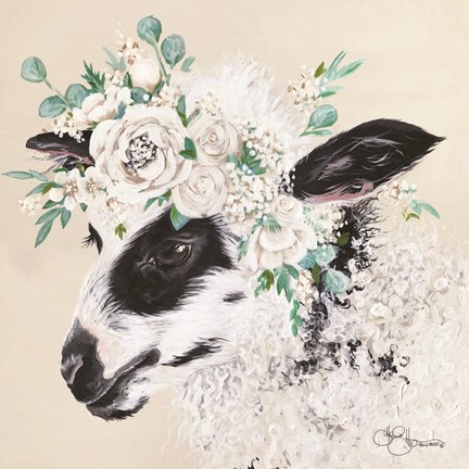 Framed Grace the Lamb Print