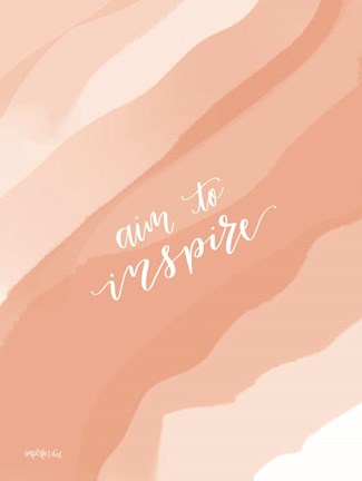 Framed Aim to Inspire Print