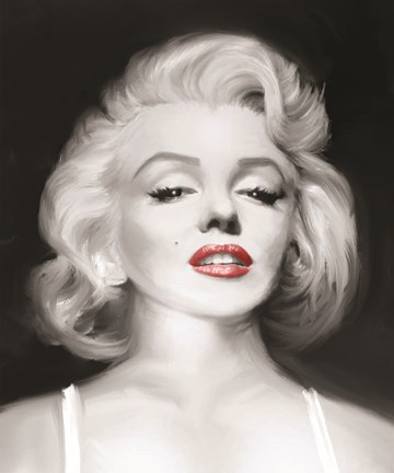Framed Marilyn&#39;s Gaze Print