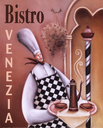 Framed Bistro Venezia Print