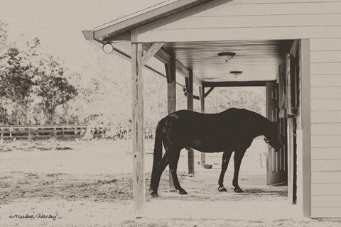 Framed Horse at Home Print