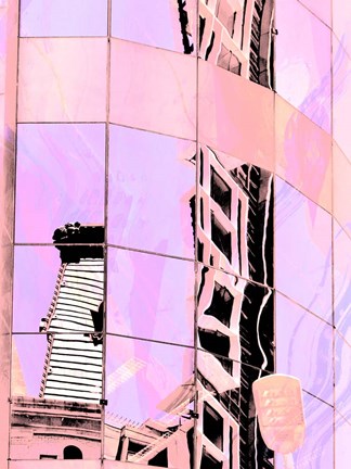 Framed Urban Pastels III Print