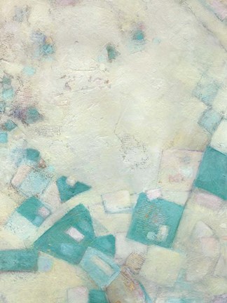 Framed Turquoise Celebration II Print