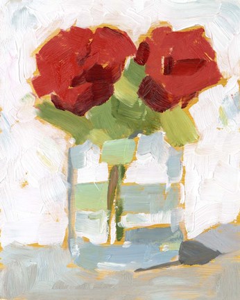 Framed Cut Roses I Print