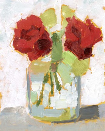 Framed Cut Roses II Print