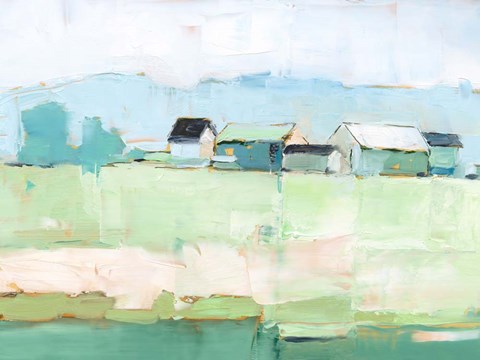 Framed Rural Pastel II Print