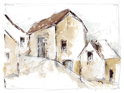 Framed Quiet Streets II Print