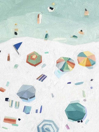 Framed Beach Vista II Print