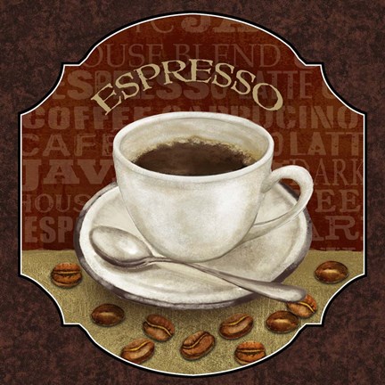 Framed Coffee Illustration IV Print
