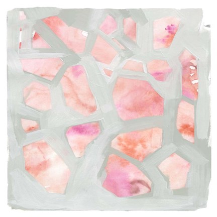 Framed Pink Salt Shards I Print