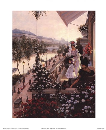 Framed First Time I Saw Paris Print