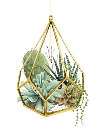 Framed Wild Terrarium II Print