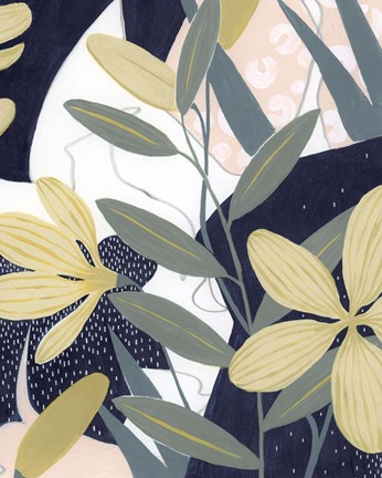 Framed Flores Noche II Print