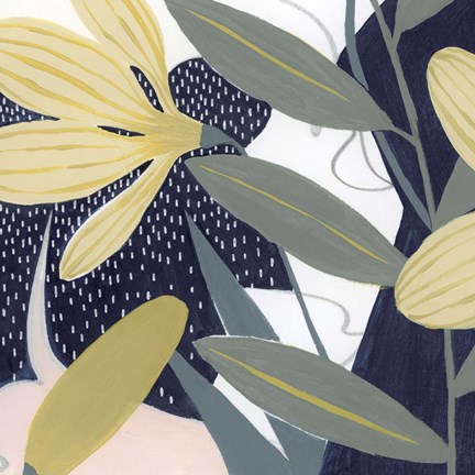 Framed Flores Noche IV Print