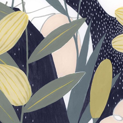 Framed Flores Noche VI Print