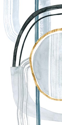 Framed Gradient Gears I Print