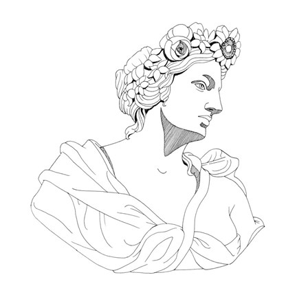 Framed Garden Goddess I Print