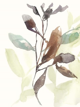 Rusty Sienna Leaves I Fine Art Print by Jennifer Goldberger at ...